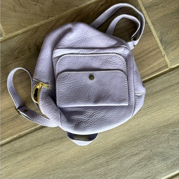 Lavender Leather Portland Leather Mini Snap Backpack - Picture 1 of 3